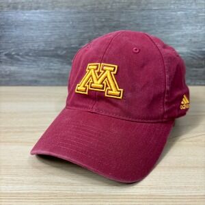Minnesota Golden Gophers Hat Cap Fitted One Size Red Maroon Gold Adidas